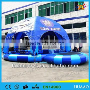 2014 hot sale aqua inflatable pool with tent