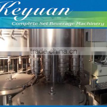 automatic bottle washing filling capping and label plant