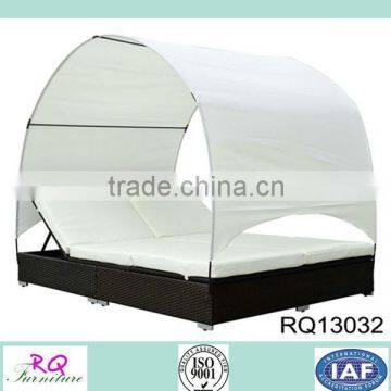 Outdoor Round Bed Steel Frame Double Bed