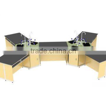 high quality and best service supplier lab hexagon bench hexagon table