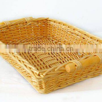 natrual color willow basket willow tray