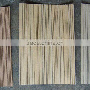 high grade zebrano veneer wood veneer for furniture