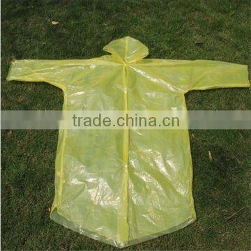 custom printed disposable pe raincoat