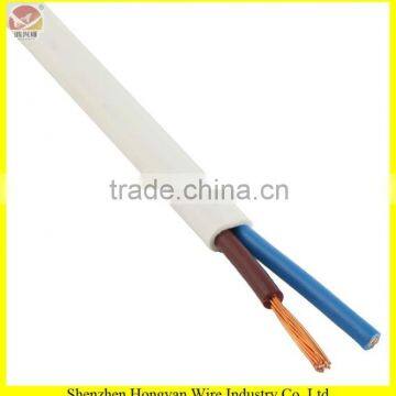 (Copper Clad aluminum) CCA Twin Core Copper Flat Electric Wire and Cable