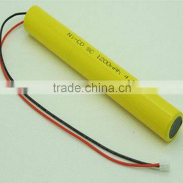 LED emergency light 4.8v ni-cd SC 1200mah small battery operated led light