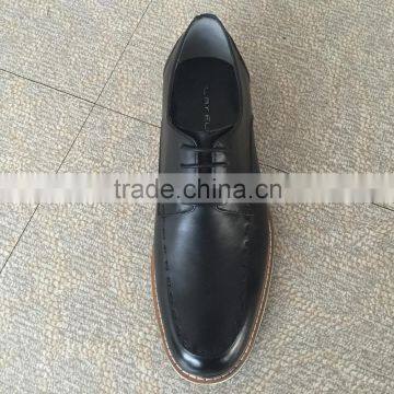 Hot sale cowhide leather good quality leather point men shoes cool man shoes casual shoes for men
