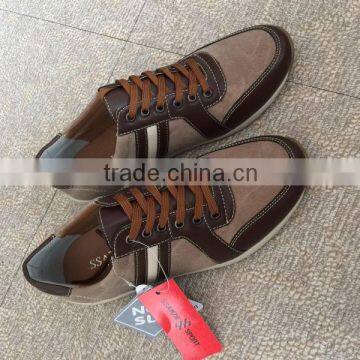 Rubber Canvas shoes Pu Lace-up shoes leather casual men's shoes