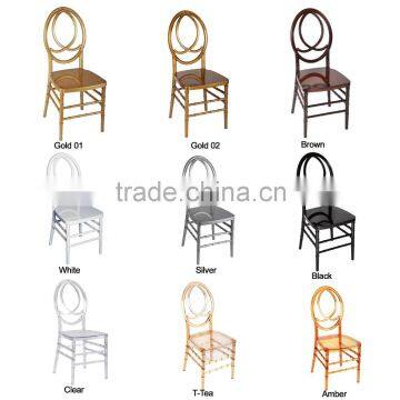 Coloful Polycarbonate Resin banquet Wedding Modern Phoenix Chair