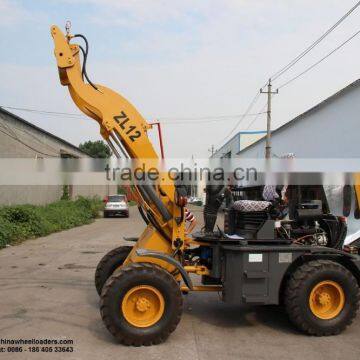 1.2 Ton Mini wheel loader ZL 12, with 20.5/70-16 wider tires