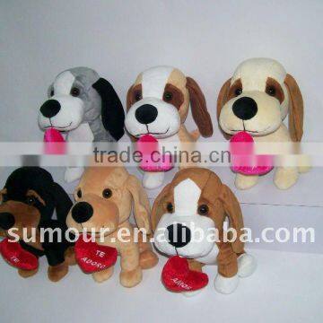 Valentine's realistic mini-dog with big head