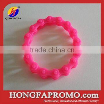 Motorcycle chain silicone chain link bracelet