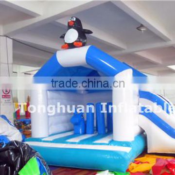 2016 inflatable penguin jumping castle, inflatable bouncing house