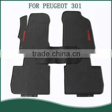 Hot Sale Full Set Position Anti Skid PVC 3D Car Floor Mats For PEUGEOT 301