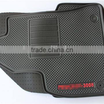 Non Skid Design and 4pcs of Floor Mats Rubber Car Mats for Peugeot 3008 photo-2