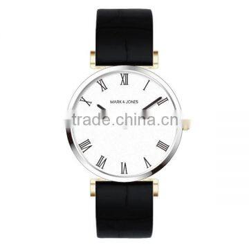 Thin Stainless Steel Case Steel Wrist or Leather Strap Women Brand Watch