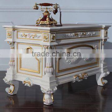 French Home Office Furniture-hand Carved Solid Wood Furniture-wooden Office Writing Desk photo-2
