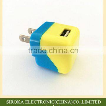 Mobile Phone Accessories Factory Supply High Quality US Folding Plug Usb Wall Charger 5V 1A for IPhone IPod