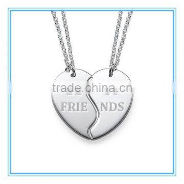 Stainless steel Personalized Best Friends Necklaces