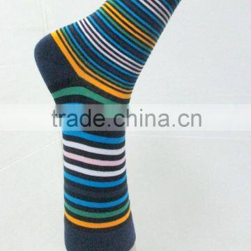 multi stripe custom mens dress socks