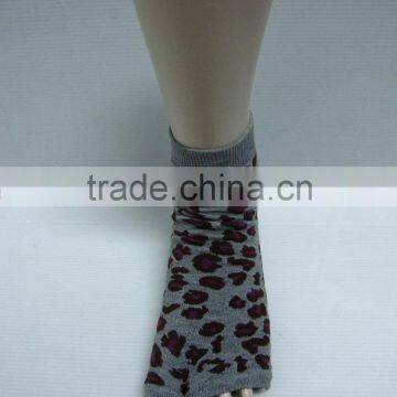Leopard anti slip yoga socks