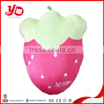 Wholesale cute plush strawberry pillow soft stuffed plush pillow