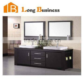 LB-JL2173 Chinese lastest design wooden bathroom cabinets with granite countertops