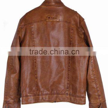 2015 New Men's PU Leather Coat photo-2