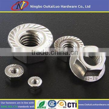 DIN 6923 Stainless Steel Hex Flange Nut