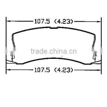 D325 for toyota hiace brake pads