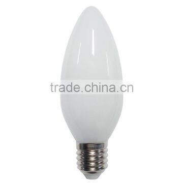 Led Light Candle Bulb C37 3W RC Driver E12 E14 E26 E27 Base CE RoHS Certifications Plastic Plus Aluminium Factory Price                        
                                                Quality Choice