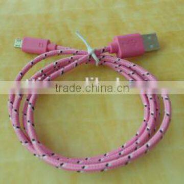 2016 wholesale colorful usb 2.0 cable for mobile phone