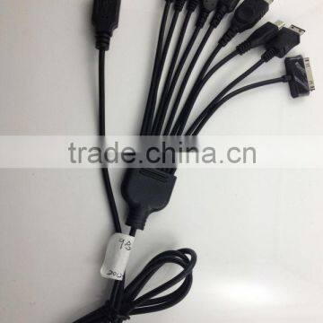 9 in 1 Universal USB Charger Cable For iPod / iPhone / PSP / Camera / Nokia / HTC / LG / Samsung / BlackBerry