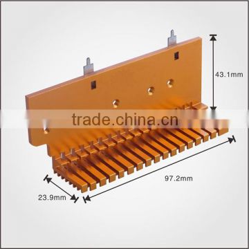 High power with best quality Golden anodizing heatsinks aluminum