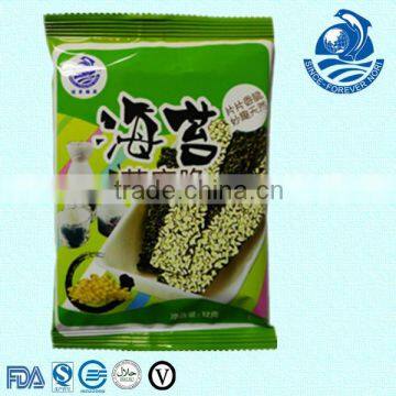 crispy seaweed snack food with sesame nori