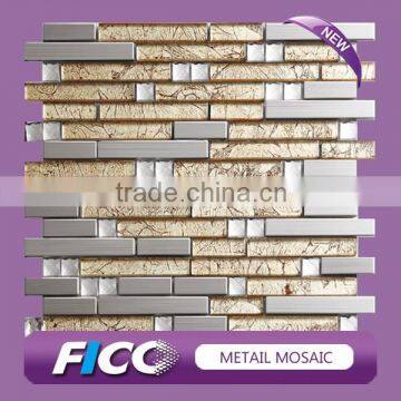 Fico new! GSTA047-33#,stone mixed metal mosaic