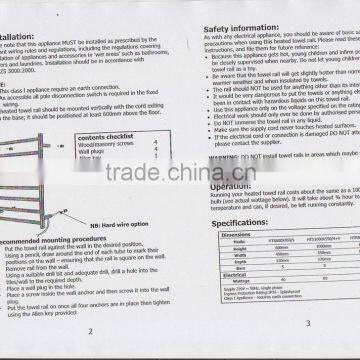 Empolo Factory Direct 1 M Hight Stainless Steel Towel Heater, Warm Towel Bar, Towel Dryer HTS1000X550 photo-3