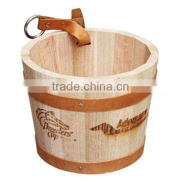 Wooden ice bucket hotel ice bucket standing ice bucket