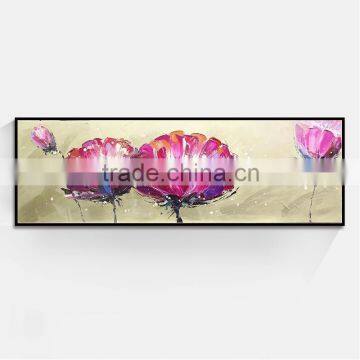 Shu1830 Canvas base handmade flower oil painting for living room decoration