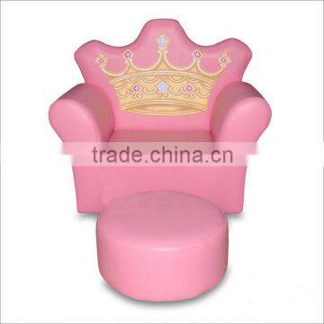 pink children sofa with ottoman