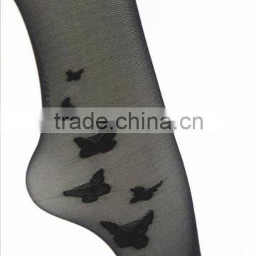 2016 newest style 20D ladies thin butterflies or stars jacquard tatoo women sexy fashion tights/pantyhose