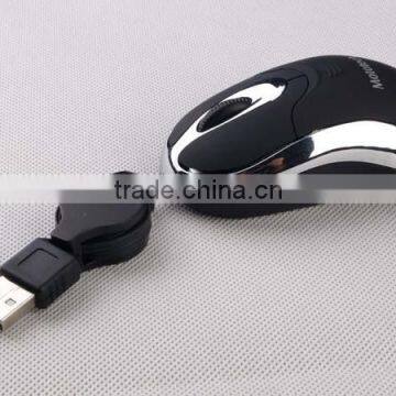 Cute Mini retractable 3D optical mouse