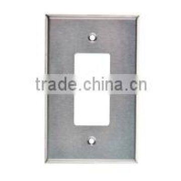 1 GANG decorative switch and duplex receptacle wall plate stainless steel