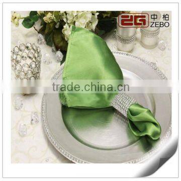 100% Polyester Satin Fabric Cheap Table Napkin Ring