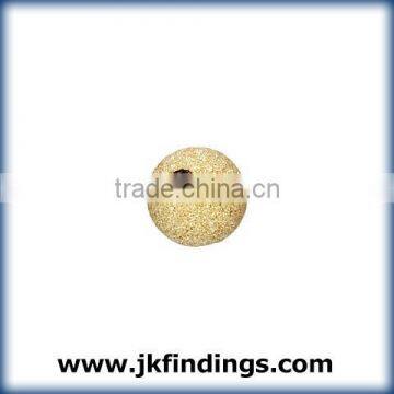 1/20 14K Yellow Gold Filled Jewelry Findings 8.0mm Stardust Bead 2.0mm Hole
