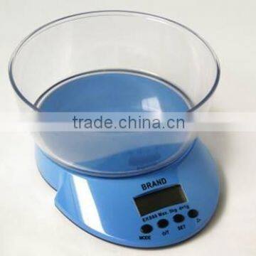 digital diet kitchen scale with tare function and timer countdown alarm function