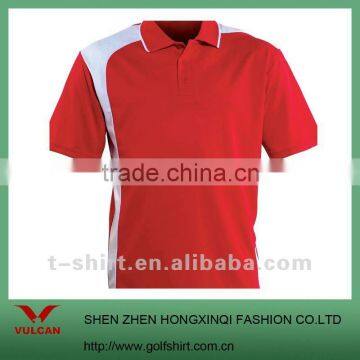 Hot sell color combination sports polo shirt, wicking fabric