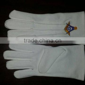 Masonic gloves 100% cotton Gloves