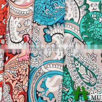 Shaoxing Textile Woven Paisley Print Rayon Twill Fabric photo-4