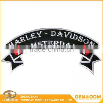 Eco-friendly custom parment 3d design letter patches embroidery