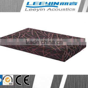 guangzhou leeyin soundproof and fireproof fabric acoustic panel with glass wool